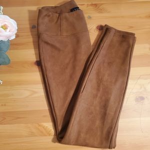**SOLD**Laundry Brown Suede Legging Size S